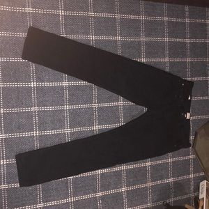 black, j crew stitched pants
